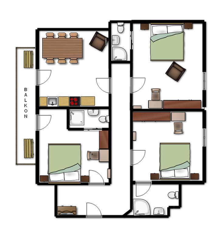 Apartements Richlegghof Filzmoos Rum bild